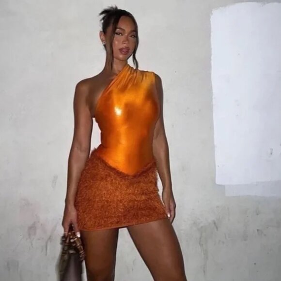 Coucoo Kaibu Mini Skirt - Anemone Orange S - Picture 7 of 16